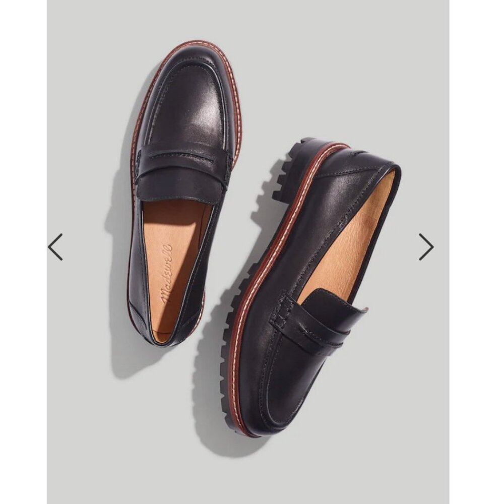 Madewell Dark Leather Loafers